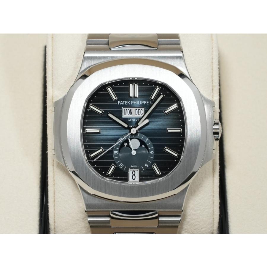 パテックフィリップ ノーチラス アニュアルカレンダー ムーンフェイズ Ref.5726/1A-014 ステンレススチール ブルー、ブラックグラデーション文字盤 | ノーチラス | 01