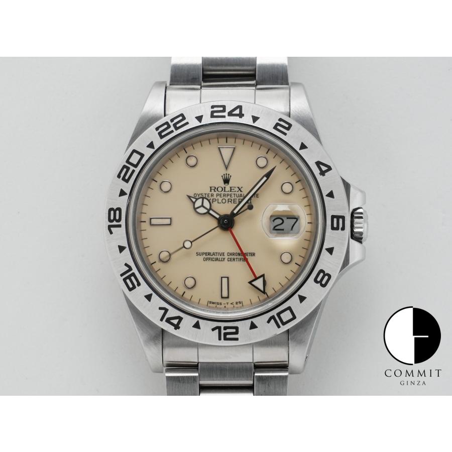 ロレックス エクスプローラーII Ref.16550 ステンレススチール アイボリー文字盤 オイスターブレスレット | エクスプローラーII