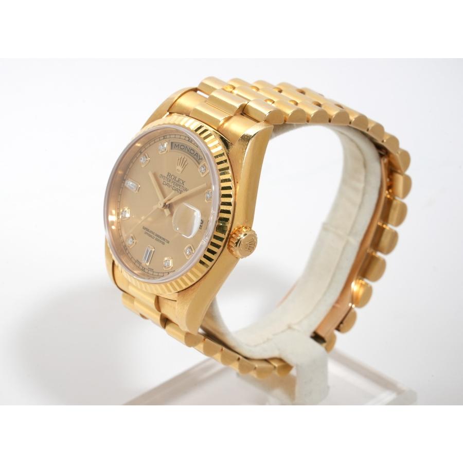 ロレックス デイデイト36 Ref.18238A イエローゴールド シャンパンx10Pダイヤ文字盤 | デイデイト | 03