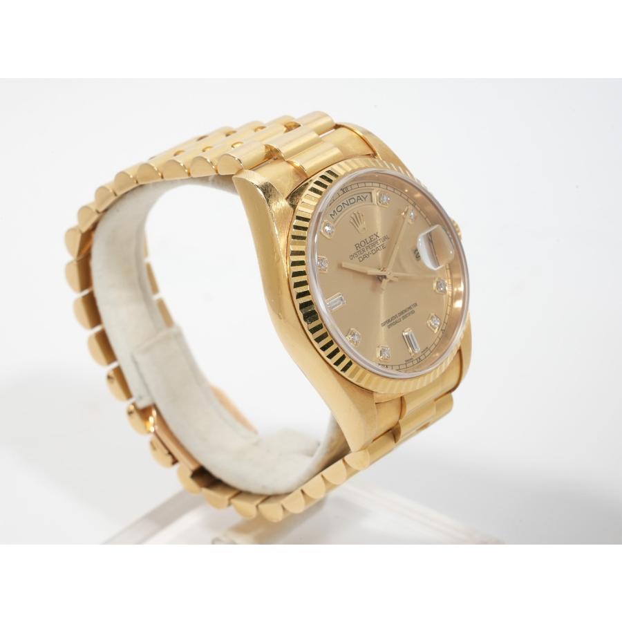 ロレックス デイデイト36 Ref.18238A イエローゴールド シャンパンx10Pダイヤ文字盤 | デイデイト | 04