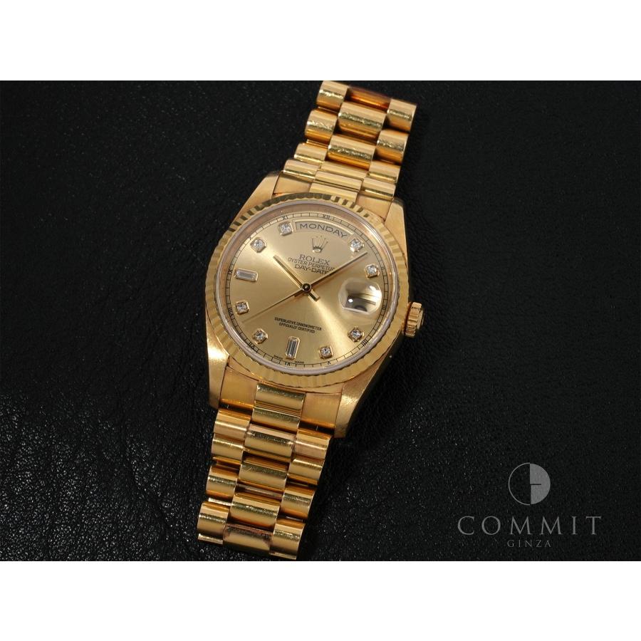 ロレックス デイデイト36 Ref.18238A イエローゴールド シャンパンx10Pダイヤ文字盤 | デイデイト | 09