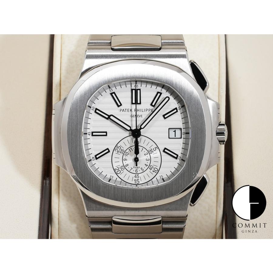 パテックフィリップ ノーチラス クロノグラフ Ref.5980/1A-019 SS ホワイト文字盤 | ノーチラス