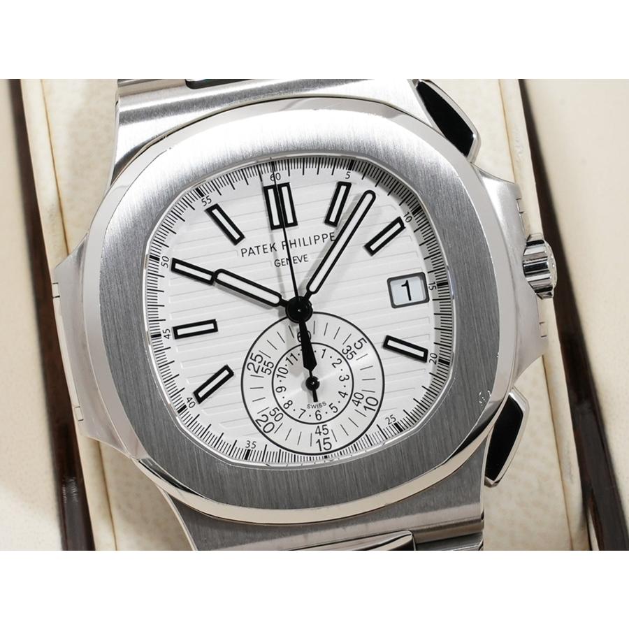 パテックフィリップ ノーチラス クロノグラフ Ref.5980/1A-019 SS ホワイト文字盤 | ノーチラス | 02