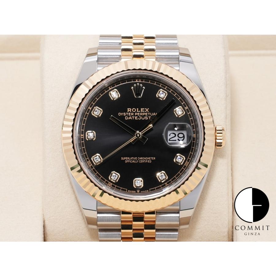 ロレックス デイトジャスト41 Ref.126333G ステンレススチール/イエローゴールド ブライトブラック10Pダイヤ文字盤 | デイトジャスト