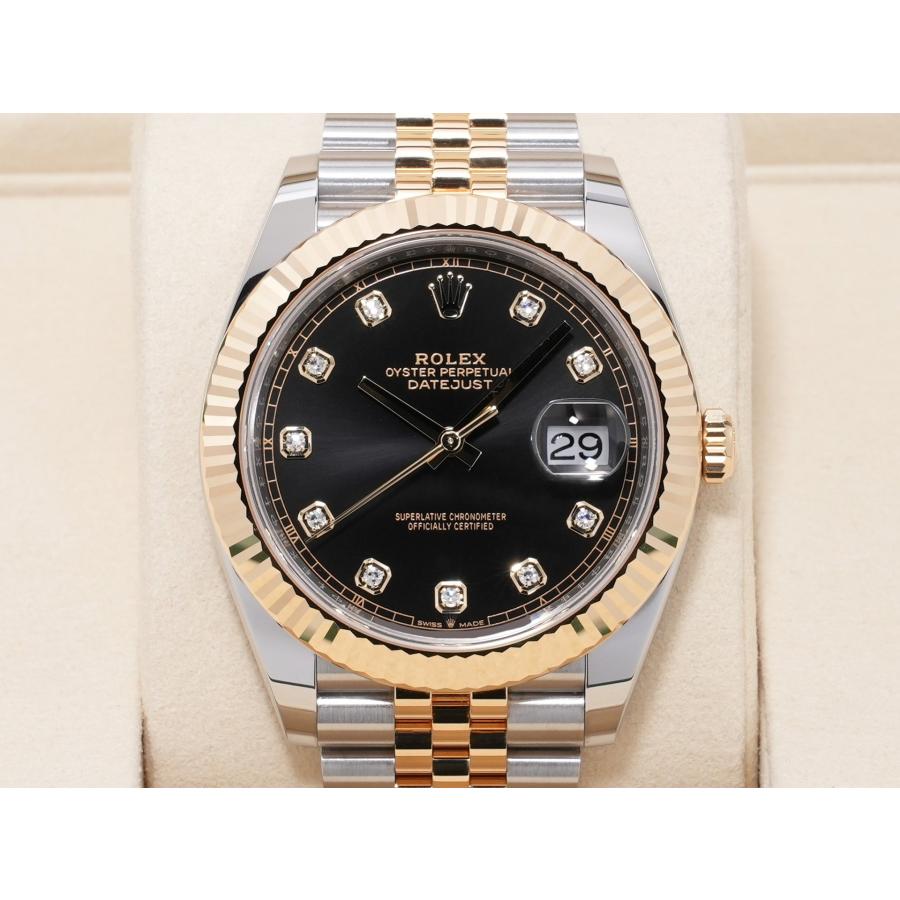 ロレックス デイトジャスト41 Ref.126333G ステンレススチール/イエローゴールド ブライトブラック10Pダイヤ文字盤 | デイトジャスト | 01