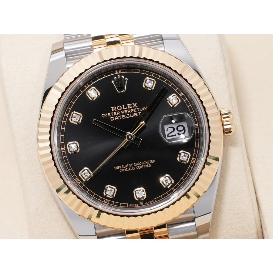 ロレックス デイトジャスト41 Ref.126333G ステンレススチール/イエローゴールド ブライトブラック10Pダイヤ文字盤 | デイトジャスト | 02