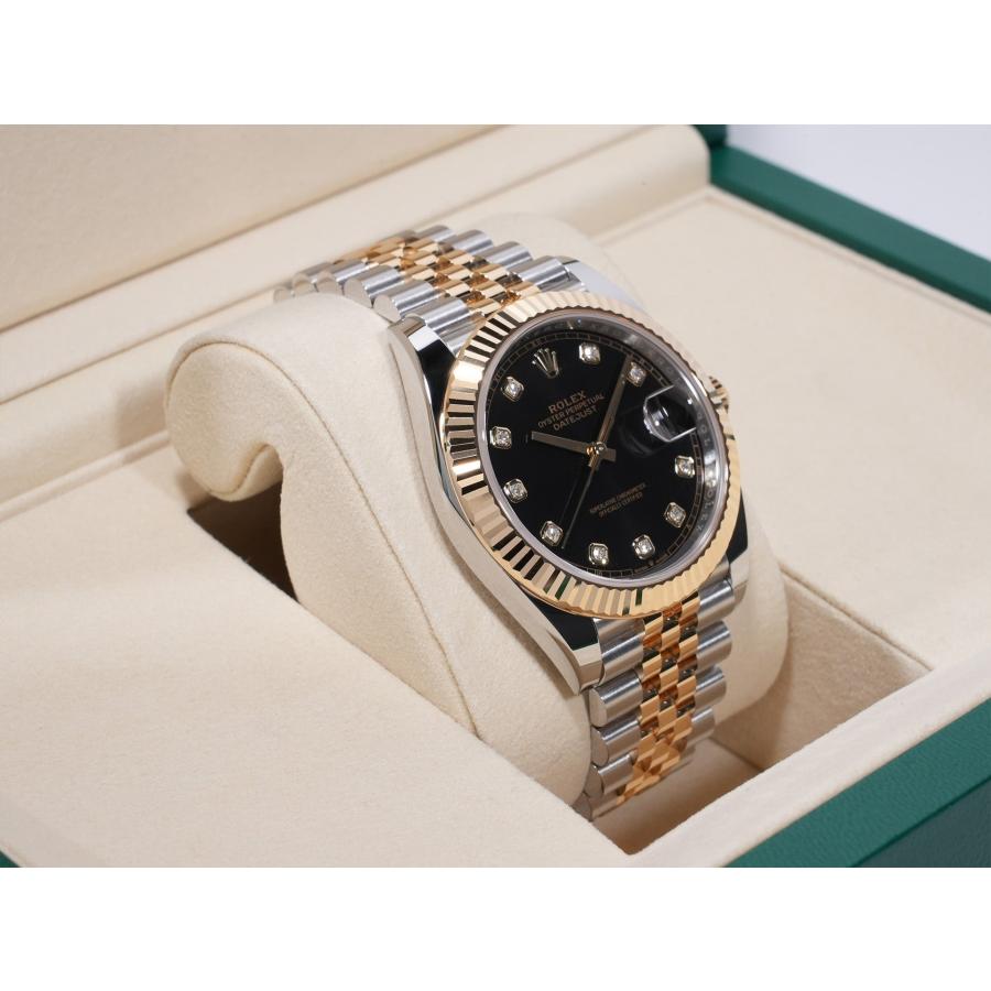 ロレックス デイトジャスト41 Ref.126333G ステンレススチール/イエローゴールド ブライトブラック10Pダイヤ文字盤 | デイトジャスト | 04
