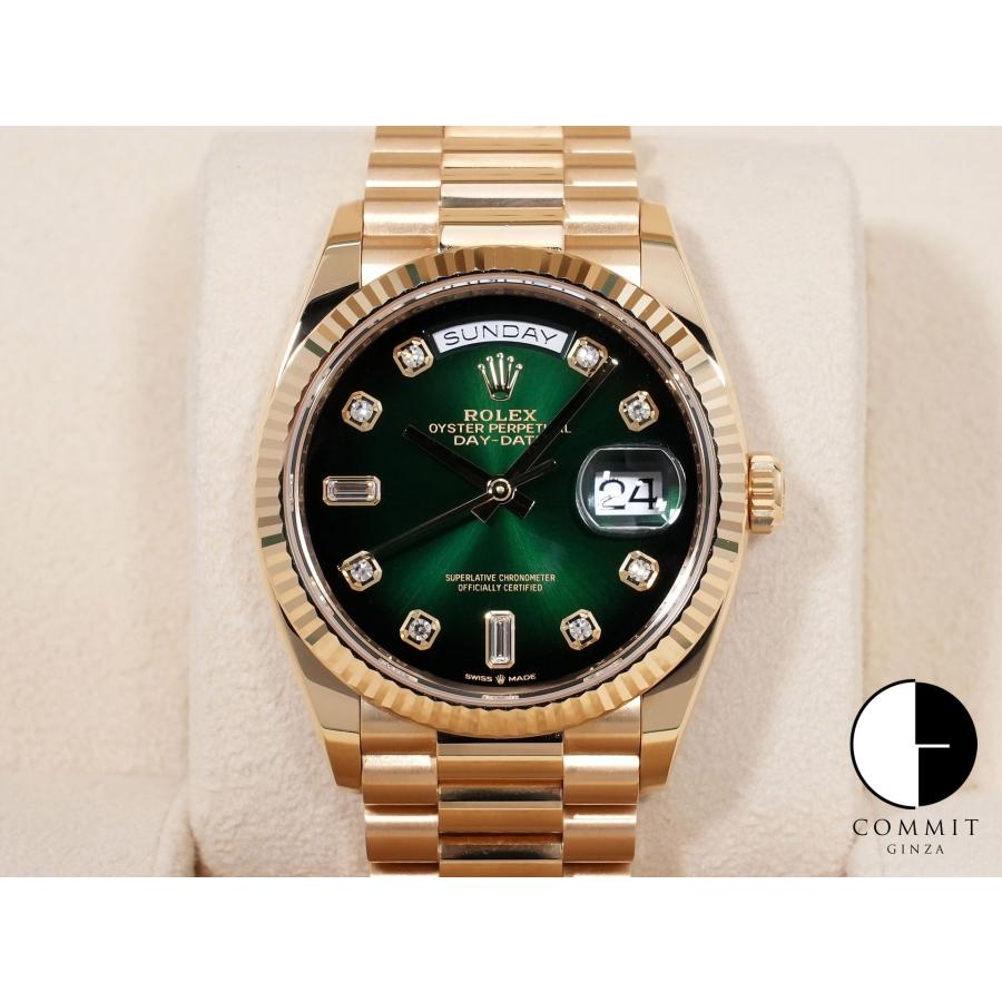 ロレックス デイデイト36 Ref.128238A 18KYG グリーンオンブレ文字盤 | デイデイト