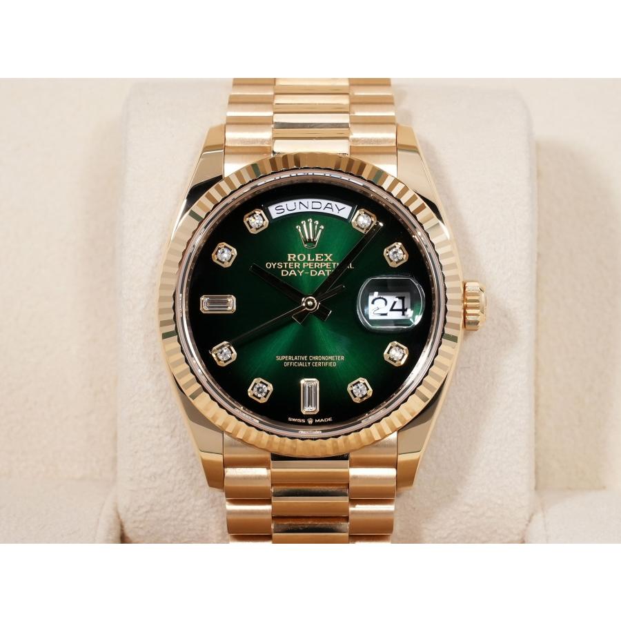 ロレックス デイデイト36 Ref.128238A 18KYG グリーンオンブレ文字盤 | デイデイト | 01