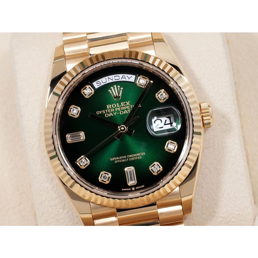 ロレックス デイデイト36 Ref.128238A 18KYG グリーンオンブレ文字盤 | デイデイト | 02