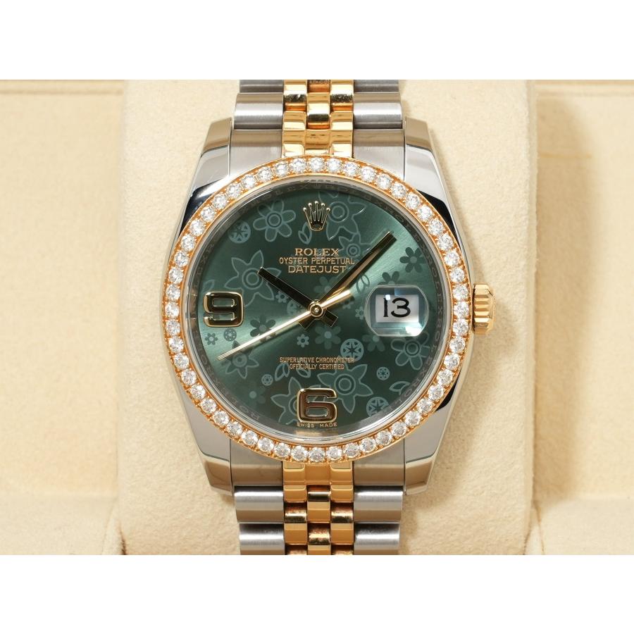 ロレックス デイトジャスト Ref.116243 SS/YG グリーンフラワー文字盤 | デイトジャスト | 01