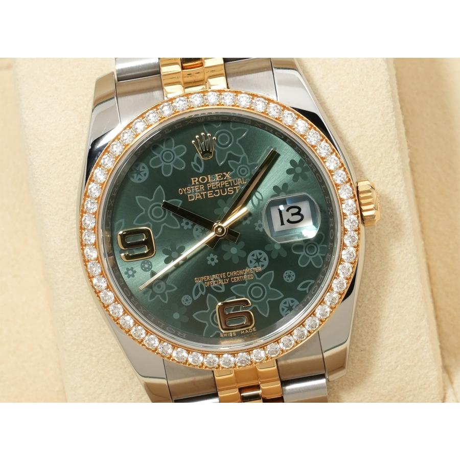 ロレックス デイトジャスト Ref.116243 SS/YG グリーンフラワー文字盤 | デイトジャスト | 02