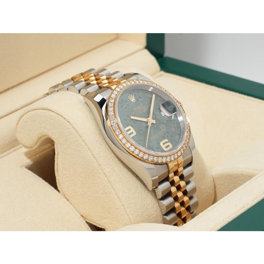 ロレックス デイトジャスト Ref.116243 SS/YG グリーンフラワー文字盤 | デイトジャスト | 04