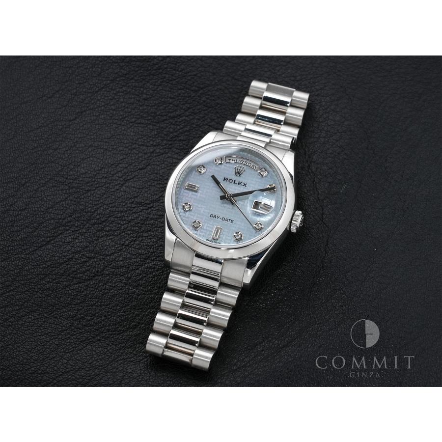 ロレックス デイデイト36 Ref.118206A プラチナ マザーオブパールx10Pダイヤ文字盤 | デイデイト | 11
