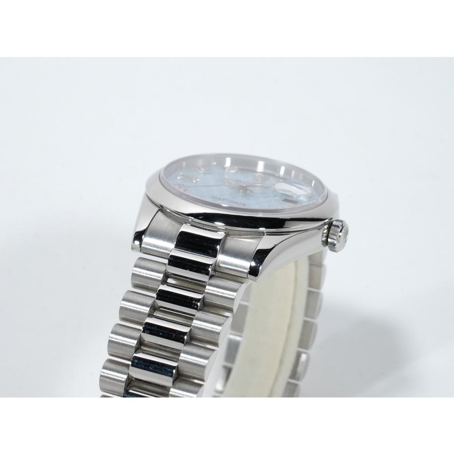 ロレックス デイデイト36 Ref.118206A プラチナ マザーオブパールx10Pダイヤ文字盤 | デイデイト | 05