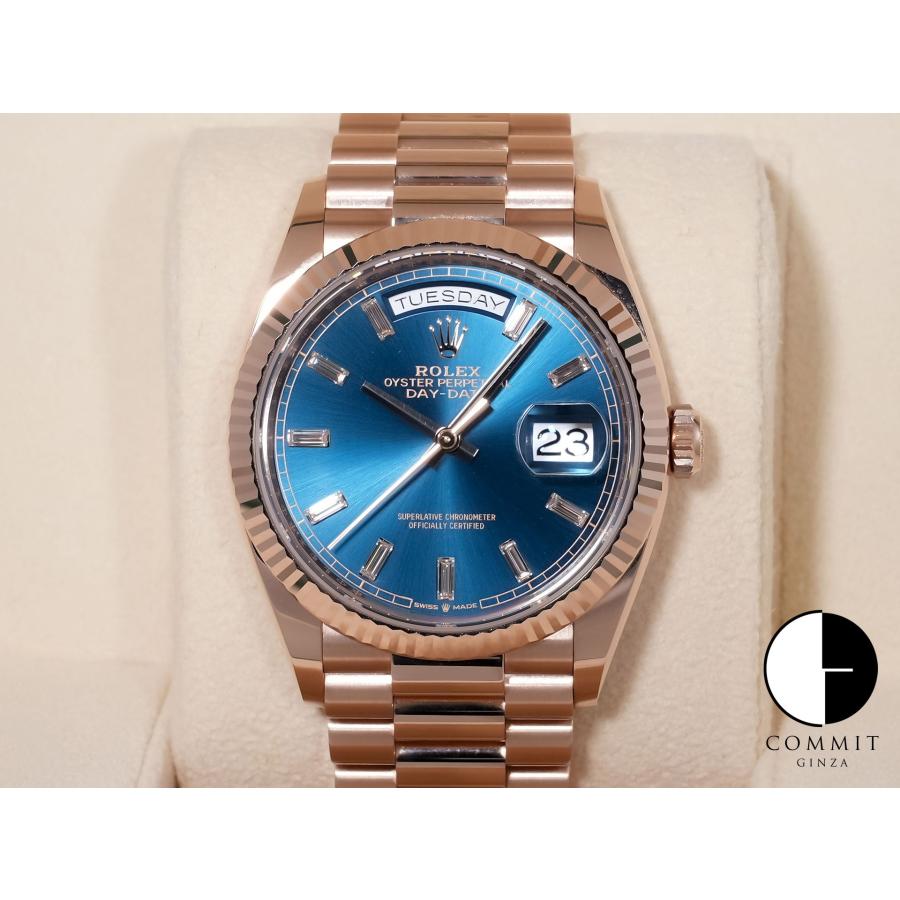 ロレックス デイデイト36 Ref.128235 エバーローズゴールド ブルーグリーン文字盤 | デイデイト