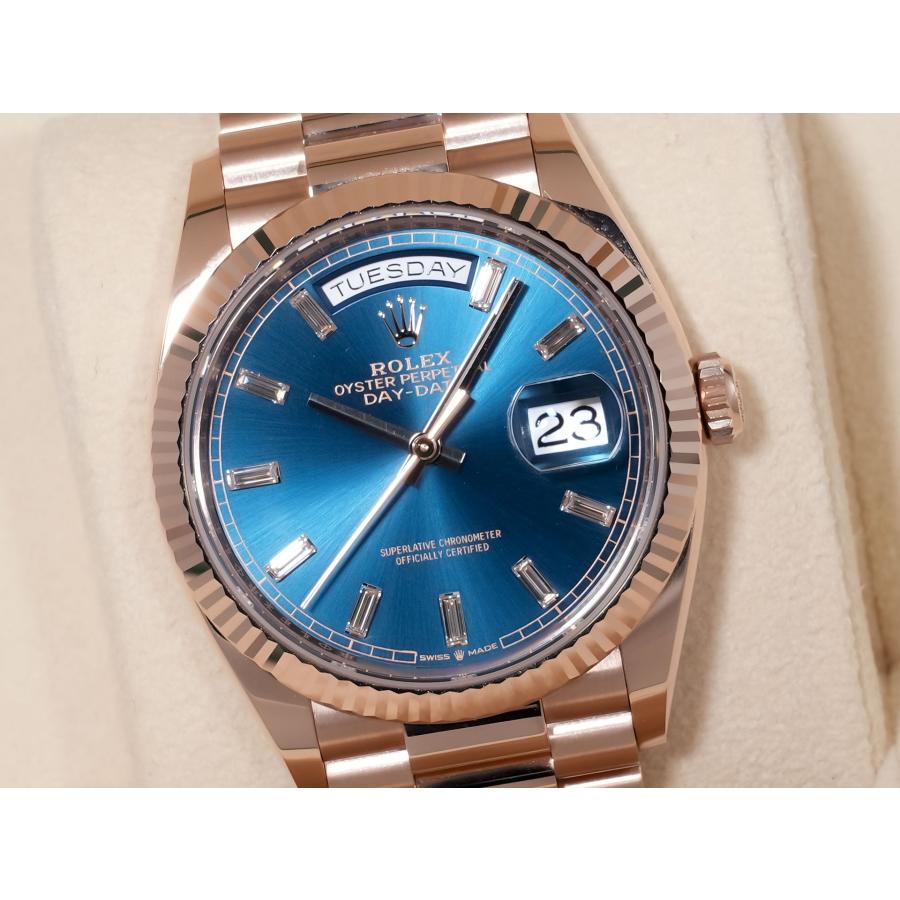 ロレックス デイデイト36 Ref.128235 エバーローズゴールド ブルーグリーン文字盤 | デイデイト | 02