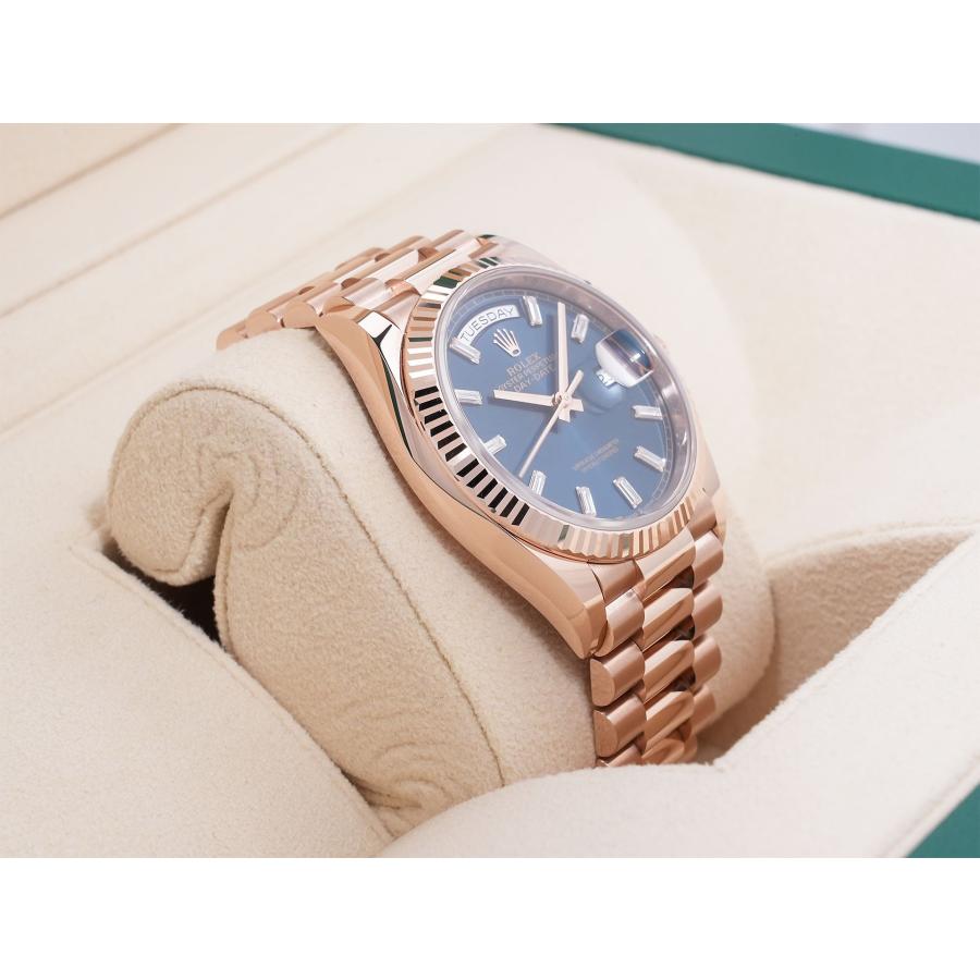 ロレックス デイデイト36 Ref.128235 エバーローズゴールド ブルーグリーン文字盤 | デイデイト | 04