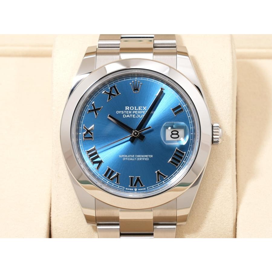 ロレックス デイトジャスト41 Ref.126300 SS アズーロブルー文字盤 オイスターブレスレット | デイトジャスト | 01