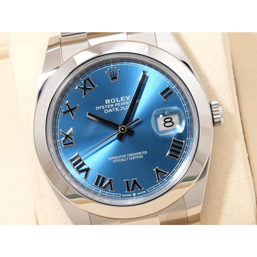 ロレックス デイトジャスト41 Ref.126300 SS アズーロブルー文字盤 オイスターブレスレット | デイトジャスト | 02
