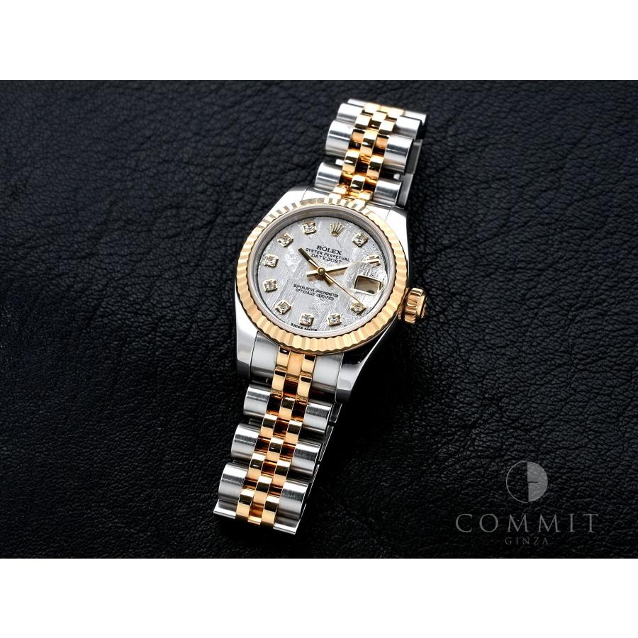 ロレックス デイトジャスト28 Ref.179173G ステンレススチール/イエローゴールド メテオライトx10Pダイヤ文字盤 ジュビリーブレスレット | デイトジャスト | 10