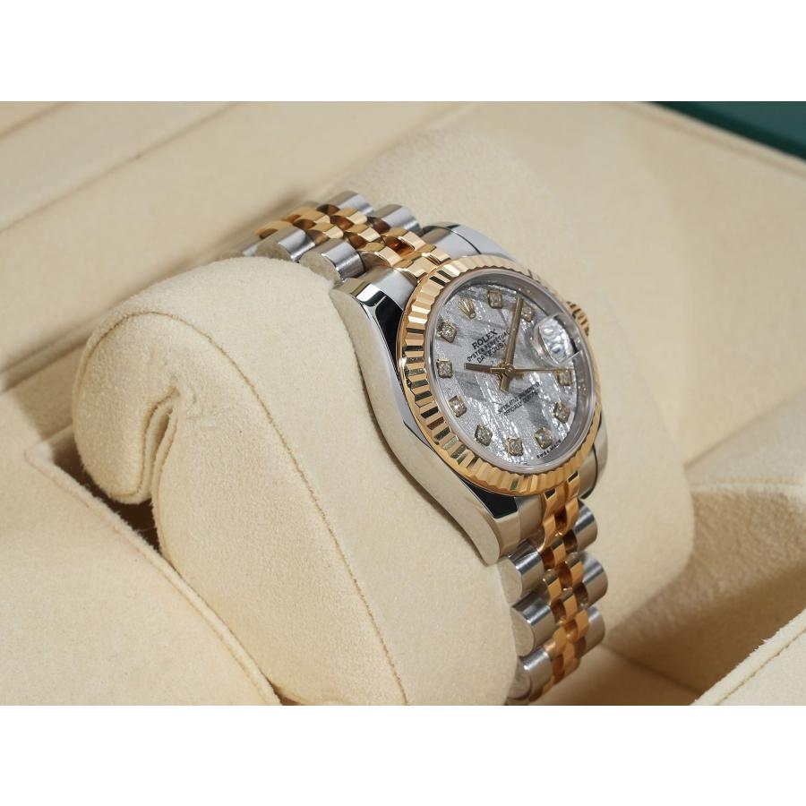 ロレックス デイトジャスト28 Ref.179173G ステンレススチール/イエローゴールド メテオライトx10Pダイヤ文字盤 ジュビリーブレスレット | デイトジャスト | 04