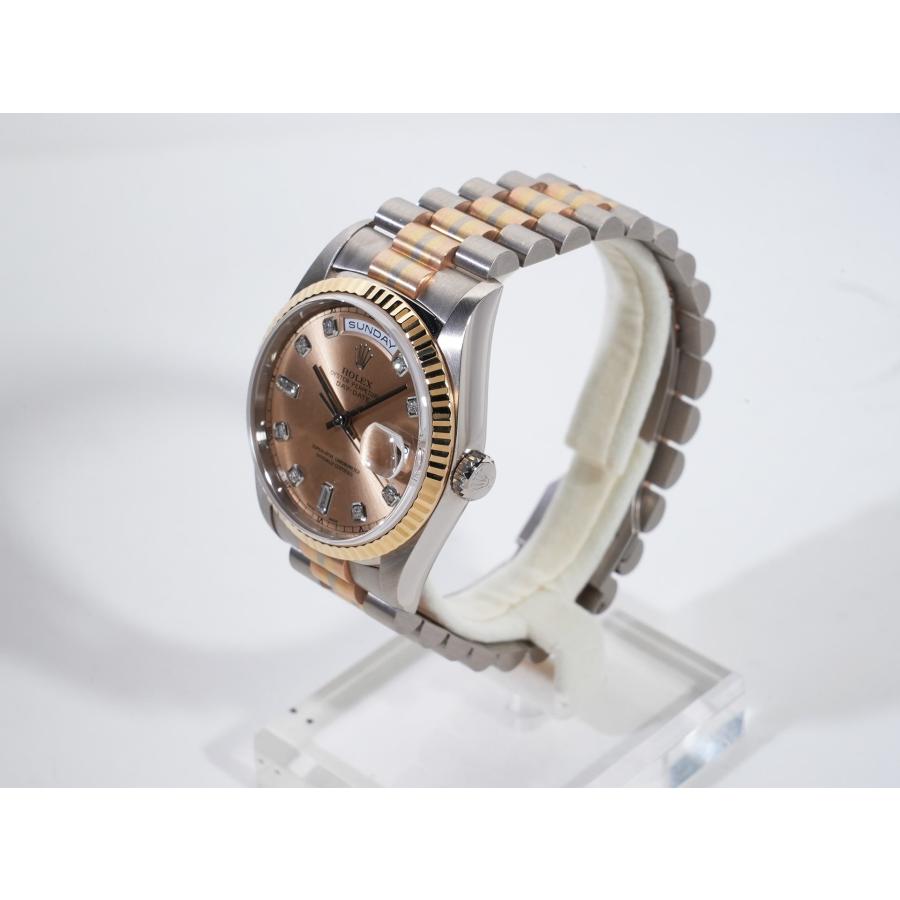 ロレックス デイデイト トリドール Ref.18239A BIC WG/PG/YG シャンパンx10Pダイヤ文字盤 | デイデイト | 03