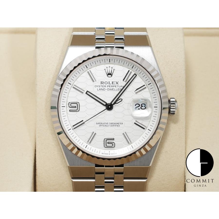 ロレックス ランドドゥエラー Ref.127334 ステンレススチール/ホワイトゴールド ホワイト文字盤 ジュビリーブレスレット | ROLEX