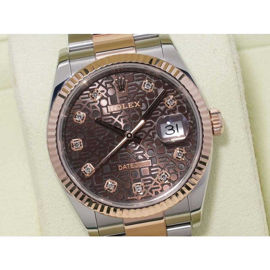 ロレックス デイトジャスト36 Ref.126231 SS/ERG チョコレートxホリコンピューター文字盤 オイスターブレスレット | デイトジャスト | 02