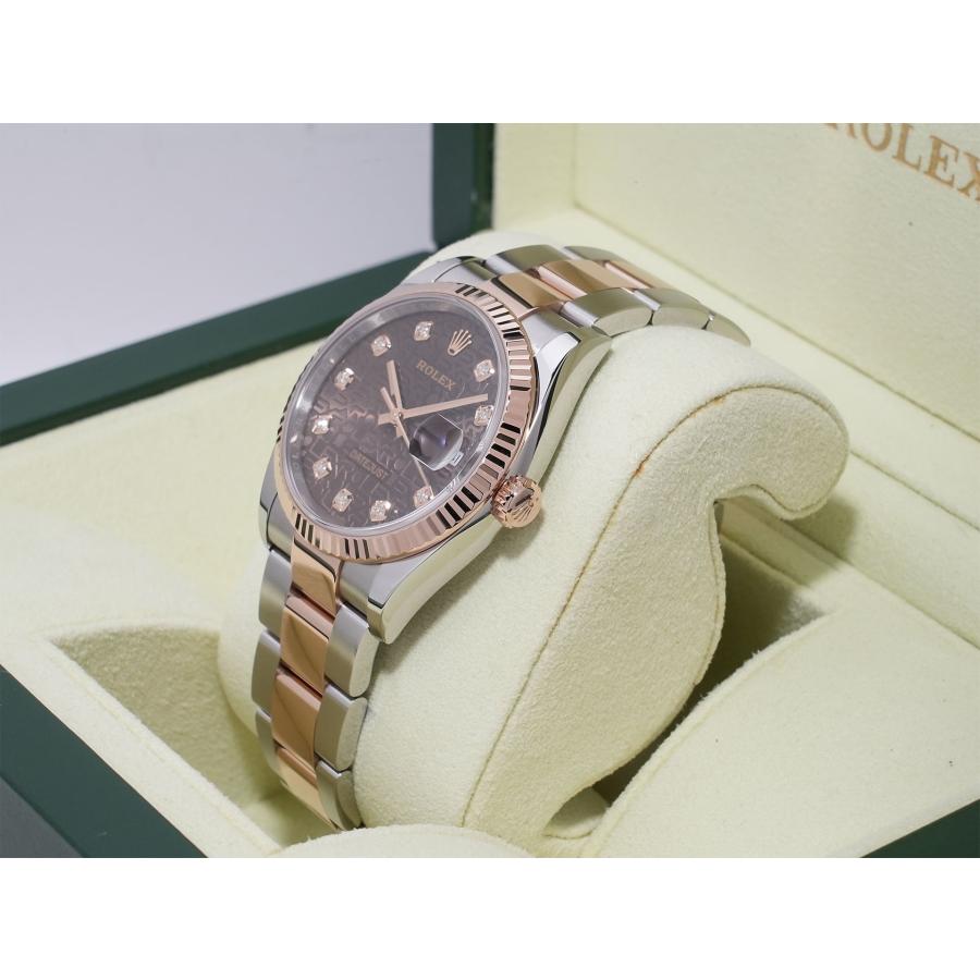 ロレックス デイトジャスト36 Ref.126231 SS/ERG チョコレートxホリコンピューター文字盤 オイスターブレスレット | デイトジャスト | 03