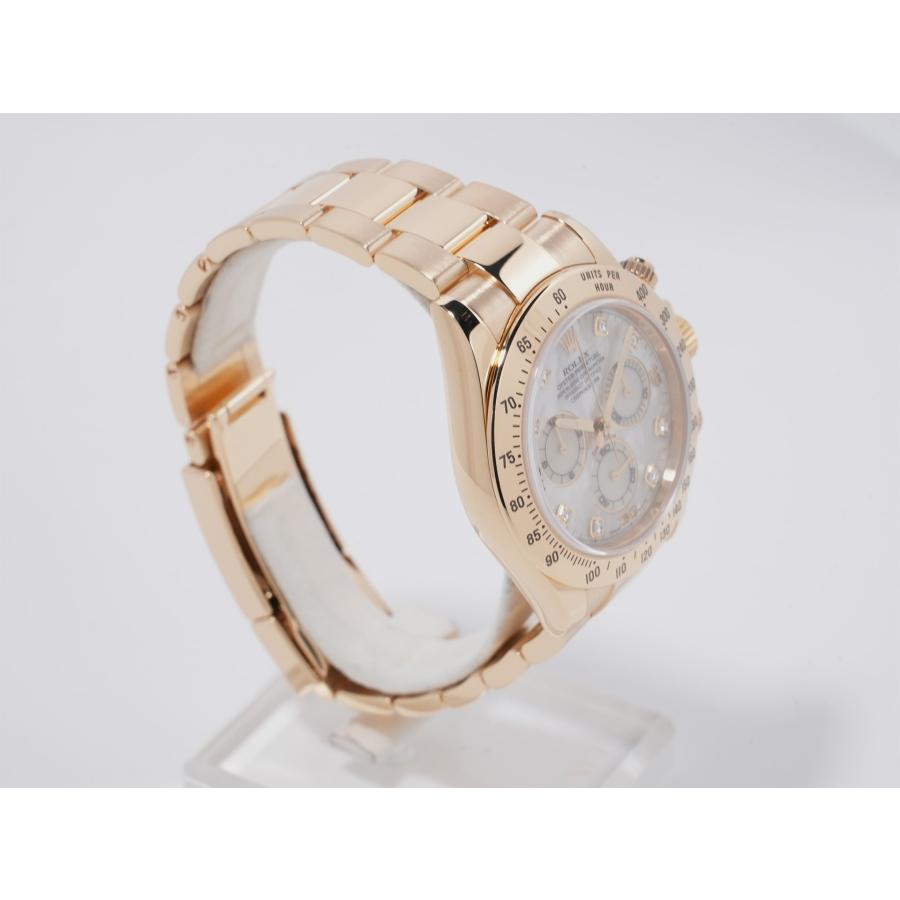 ロレックス デイトナ Ref.116528 イエローゴールド ホワイトシェルx8Pダイヤ文字盤 | コスモグラフ デイトナ | 04