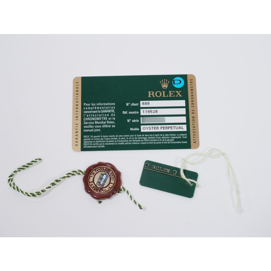 ロレックス デイトナ Ref.116528 イエローゴールド ホワイトシェルx8Pダイヤ文字盤 | コスモグラフ デイトナ | 09