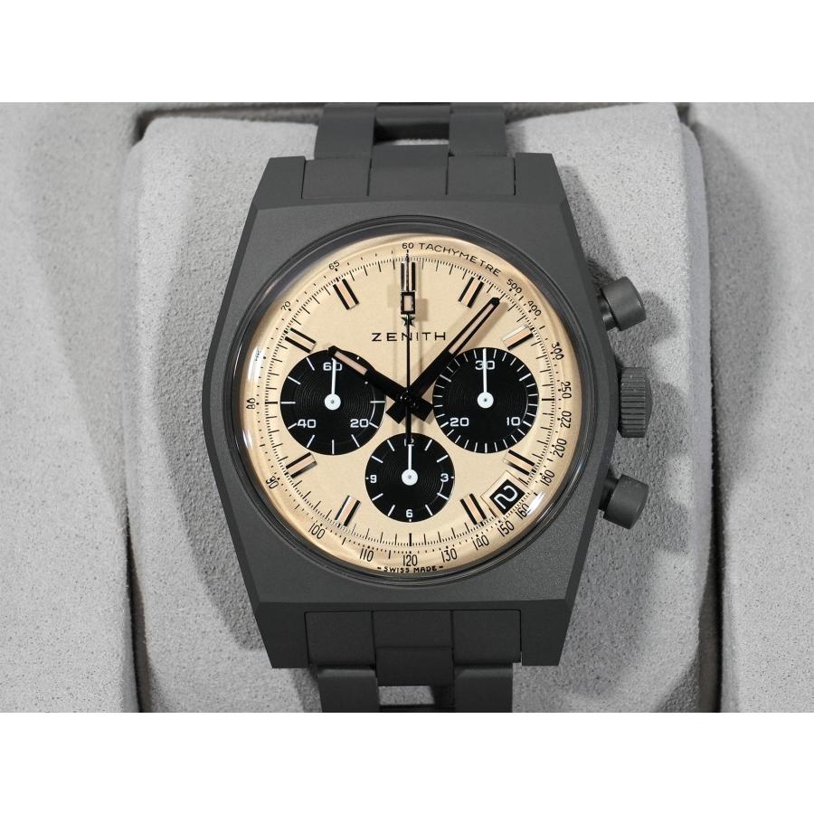 ゼニス クロノマスター リバイバル 次元大介エディション Ref.97.L384.400/04.M384 チタン ベージュ文字盤 | ZENITH（時計） | 01