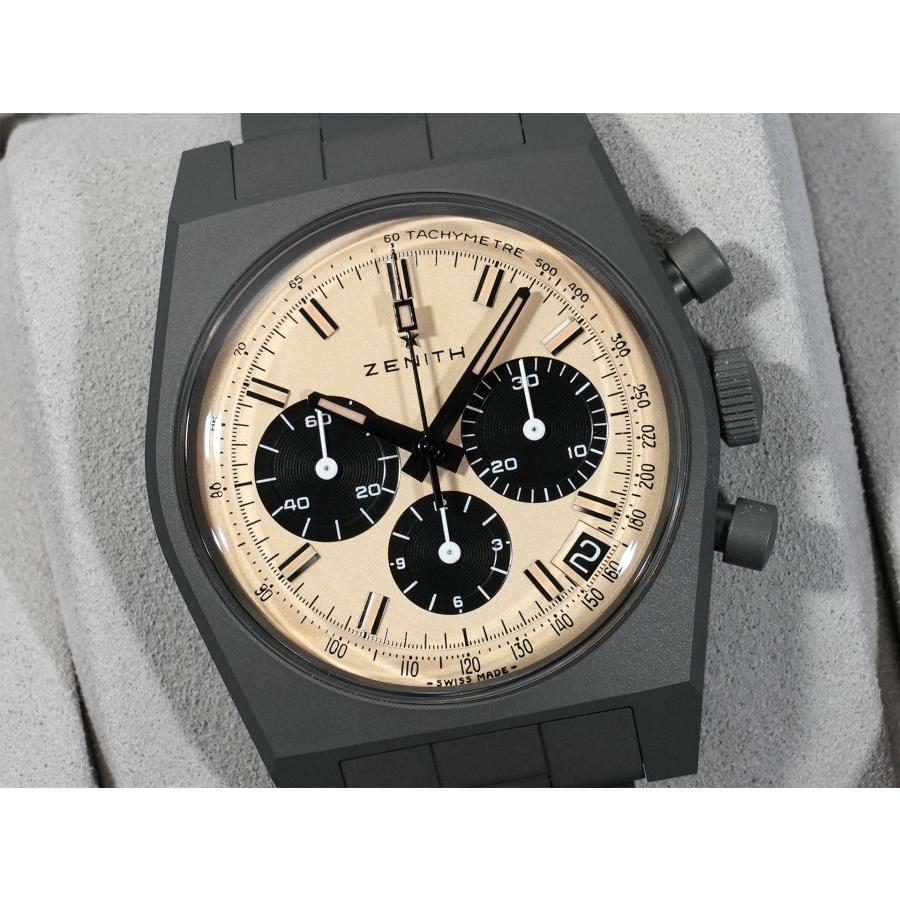 ゼニス クロノマスター リバイバル 次元大介エディション Ref.97.L384.400/04.M384 チタン ベージュ文字盤 | ZENITH（時計） | 02