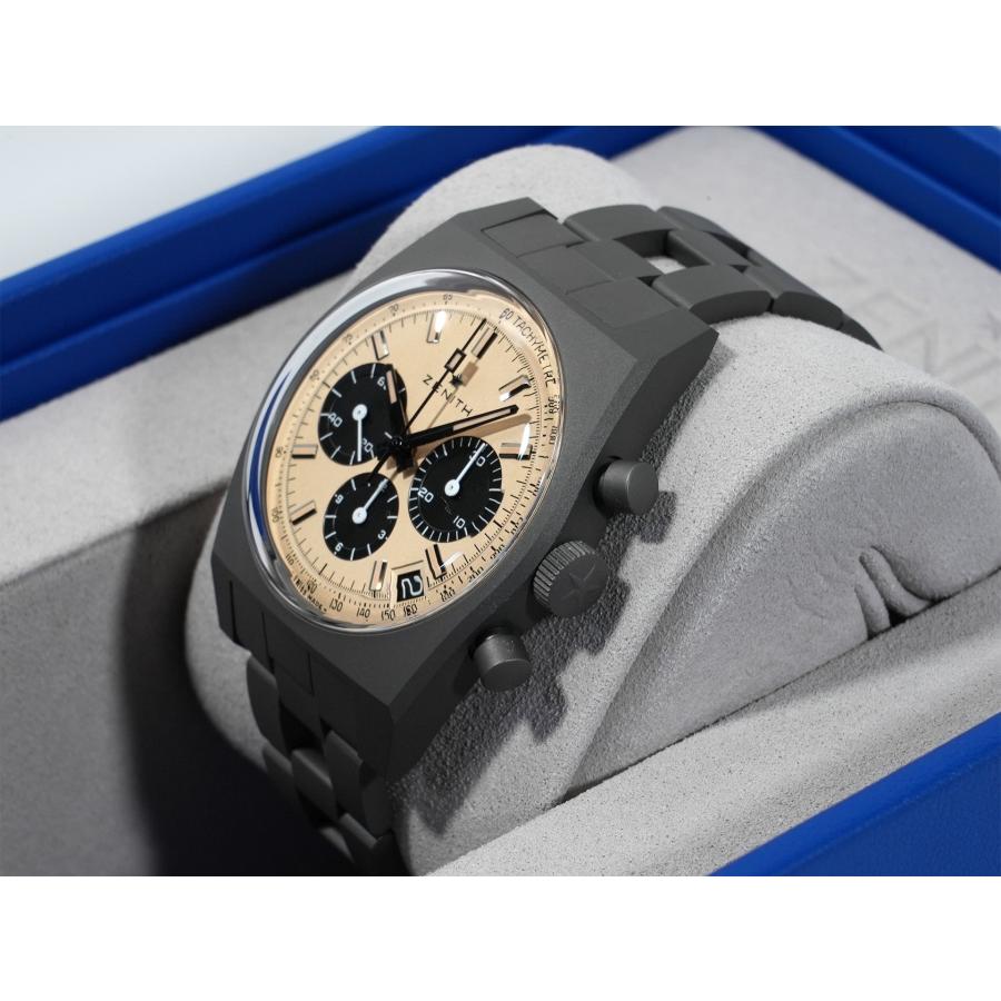 ゼニス クロノマスター リバイバル 次元大介エディション Ref.97.L384.400/04.M384 チタン ベージュ文字盤 | ZENITH（時計） | 03