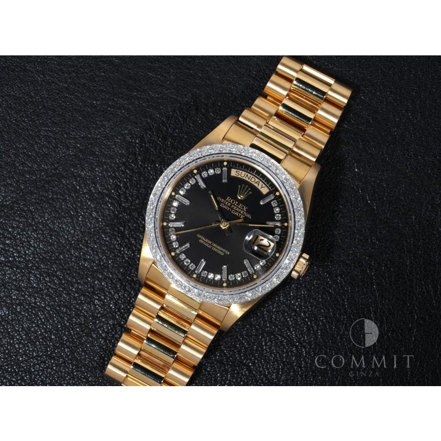 ロレックス デイデイト36 Ref.18048 イエローゴールド ブラック文字盤 | デイデイト | 12