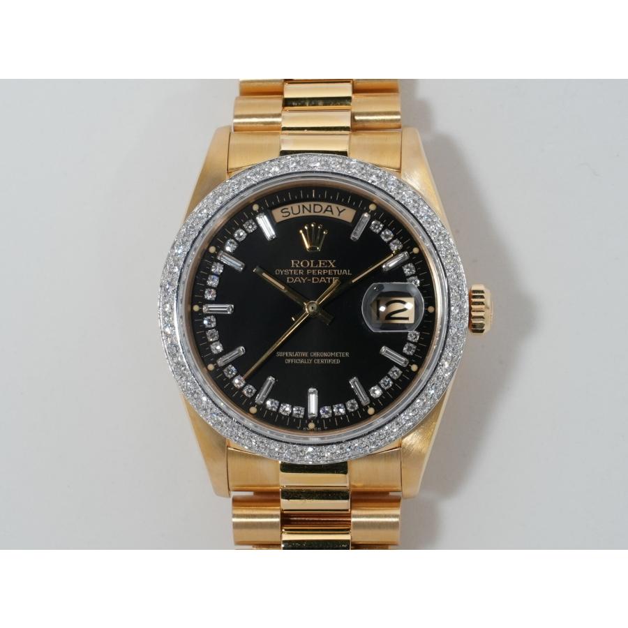 ロレックス デイデイト36 Ref.18048 イエローゴールド ブラック文字盤 | デイデイト | 01