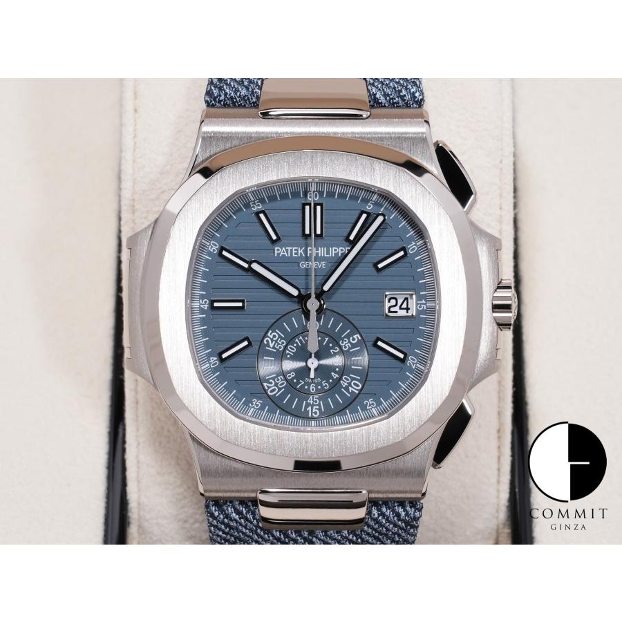 パテックフィリップ ノーチラス クロノグラフ Ref.5980/60G-001 ホワイトゴールド ブルーグレー オパーリン文字盤 | ノーチラス