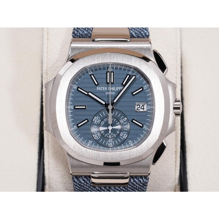 パテックフィリップ ノーチラス クロノグラフ Ref.5980/60G-001 ホワイトゴールド ブルーグレー オパーリン文字盤 | ノーチラス | 01