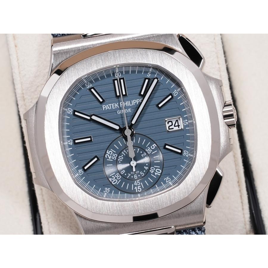 パテックフィリップ ノーチラス クロノグラフ Ref.5980/60G-001 ホワイトゴールド ブルーグレー オパーリン文字盤 | ノーチラス | 02