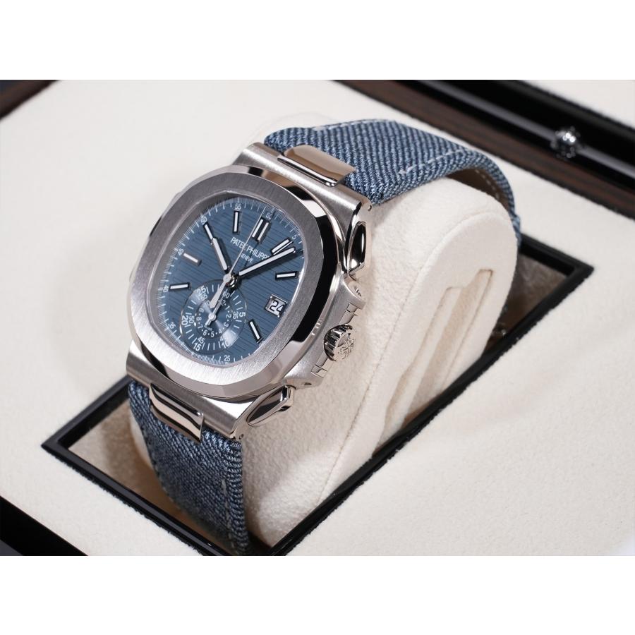 パテックフィリップ ノーチラス クロノグラフ Ref.5980/60G-001 ホワイトゴールド ブルーグレー オパーリン文字盤 | ノーチラス | 03