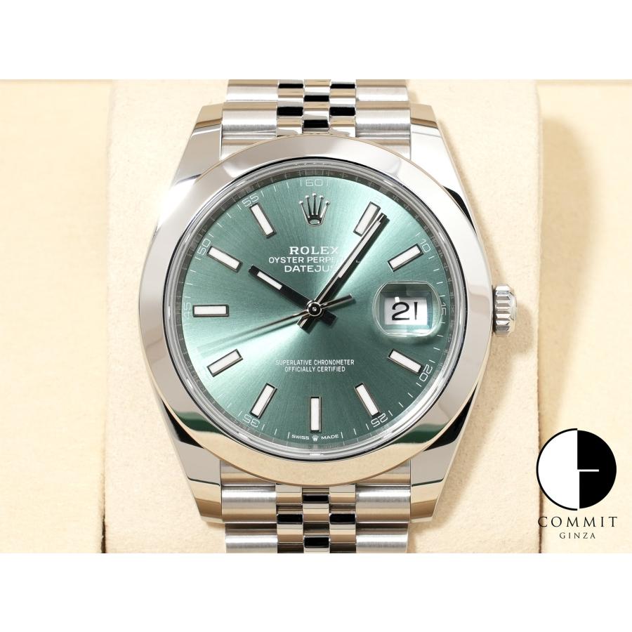 ロレックス デイトジャスト41 Ref.126300 SS ミントグリーン文字盤 | デイトジャスト
