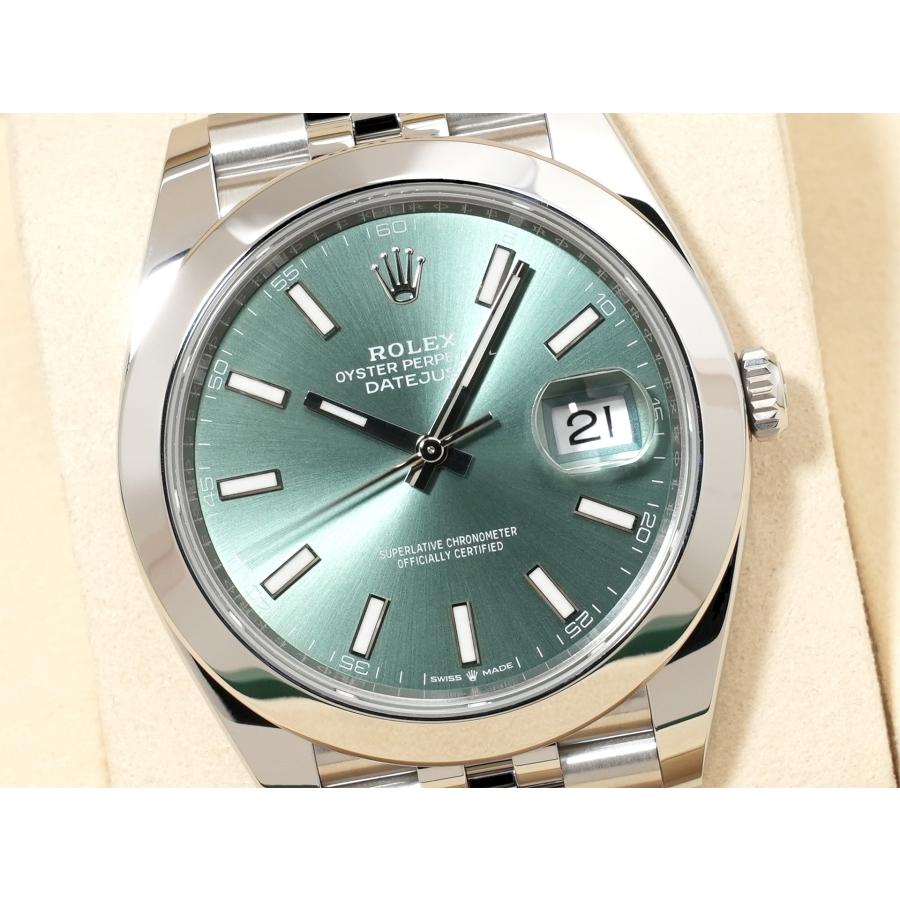 ロレックス デイトジャスト41 Ref.126300 SS ミントグリーン文字盤 | デイトジャスト | 02