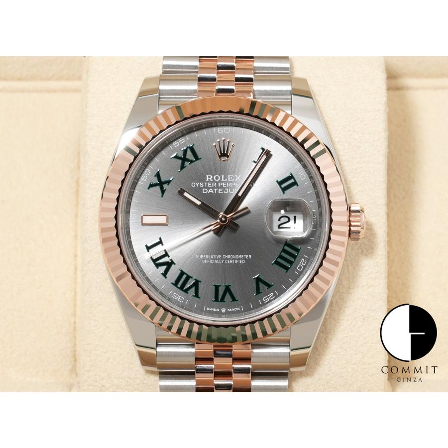 ロレックス デイトジャスト41 Ref.126331 SS/ERG スレートローマン文字盤 ジュビリーブレスレット | デイトジャスト