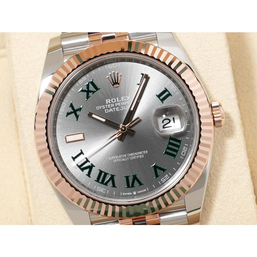 ロレックス デイトジャスト41 Ref.126331 SS/ERG スレートローマン文字盤 ジュビリーブレスレット | デイトジャスト | 02