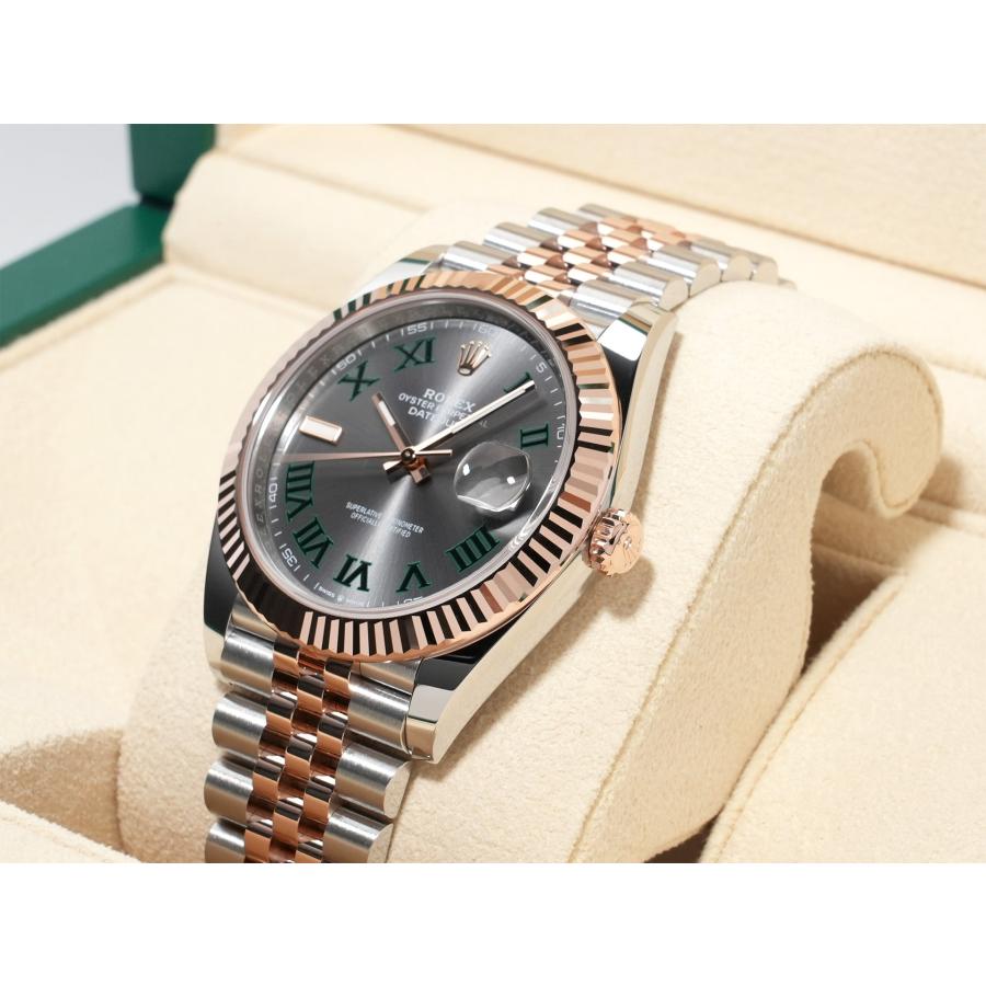 ロレックス デイトジャスト41 Ref.126331 SS/ERG スレートローマン文字盤 ジュビリーブレスレット | デイトジャスト | 03