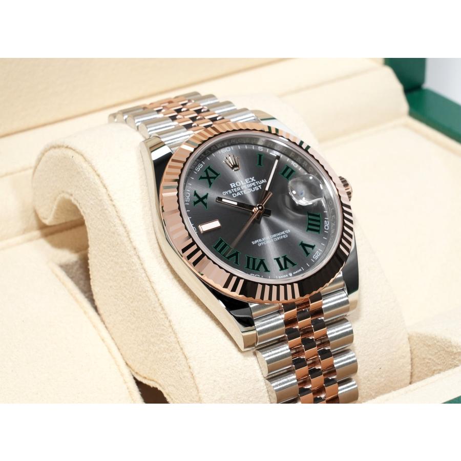 ロレックス デイトジャスト41 Ref.126331 SS/ERG スレートローマン文字盤 ジュビリーブレスレット | デイトジャスト | 04