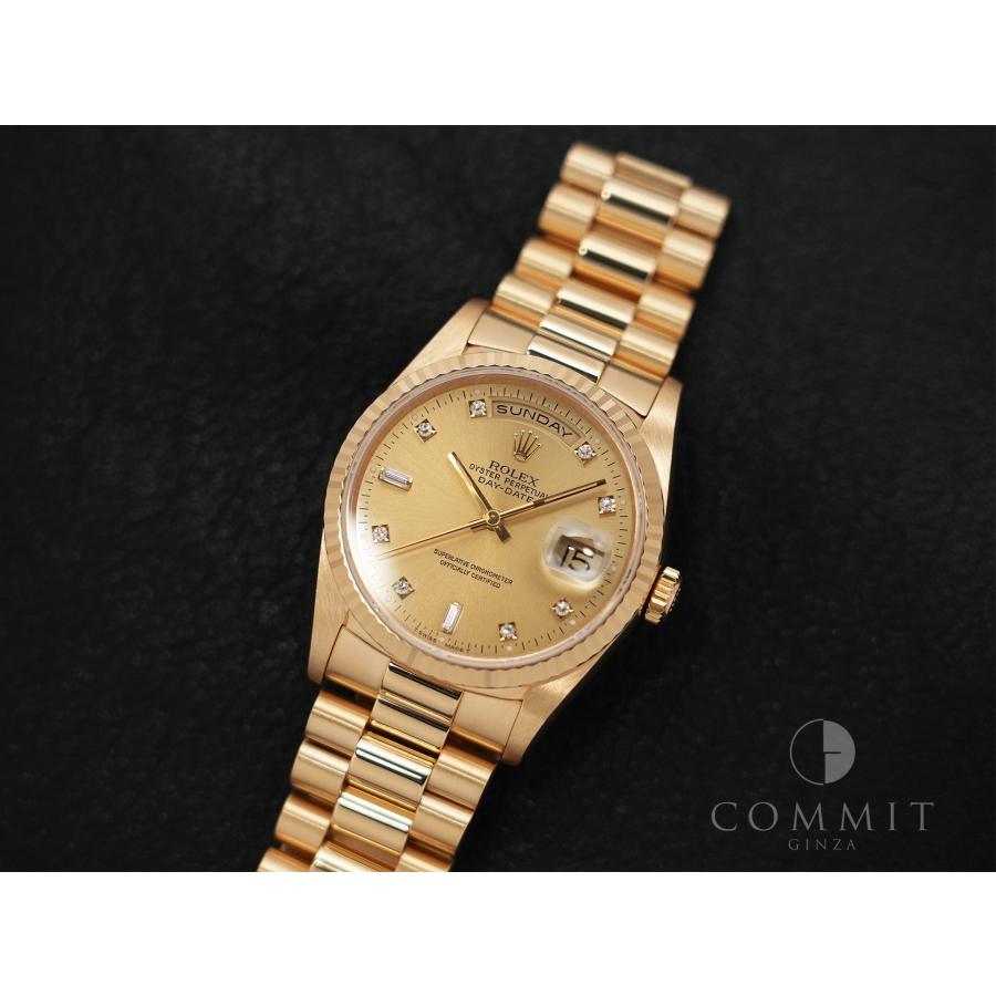 ロレックス デイデイト36 Ref.18238A イエローゴールド シャンパンx10Pダイヤ文字盤 | デイデイト | 10