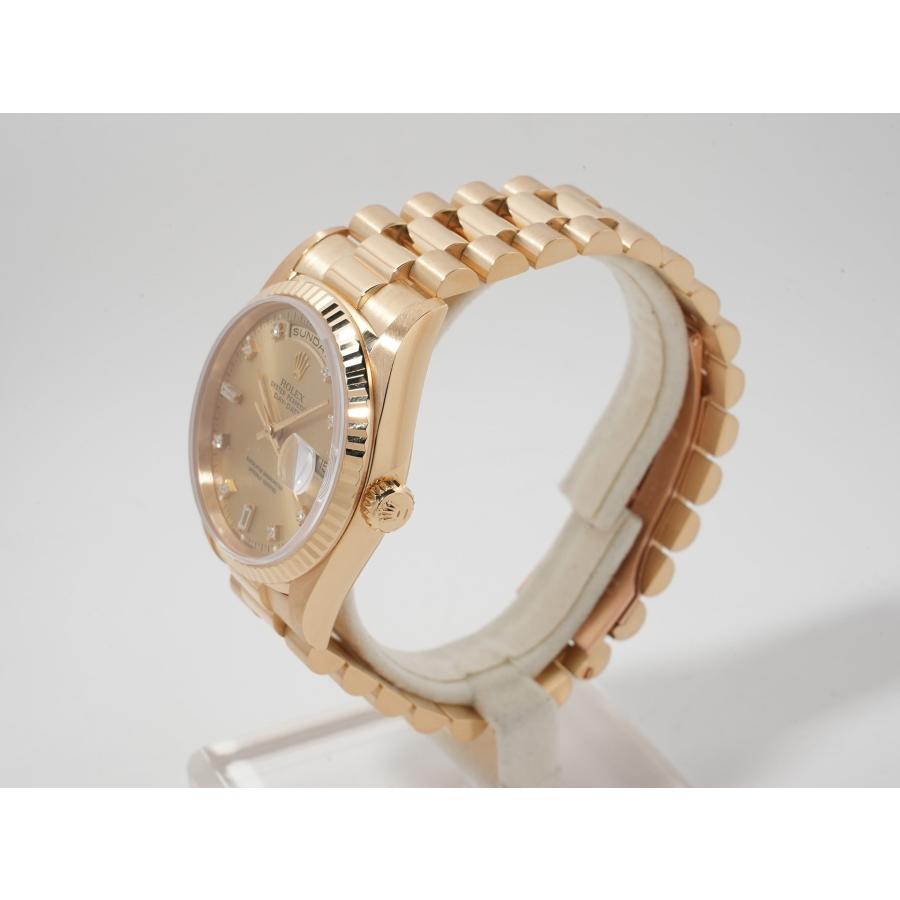 ロレックス デイデイト36 Ref.18238A イエローゴールド シャンパンx10Pダイヤ文字盤 | デイデイト | 03