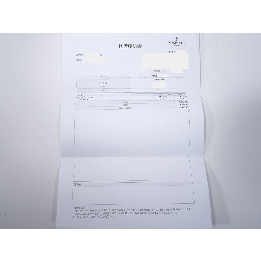 パテックフィリップ アニュアルカレンダー Ref.5035P-001 プラチナ ブラック文字盤 | PATEK PHILIPPE | 12